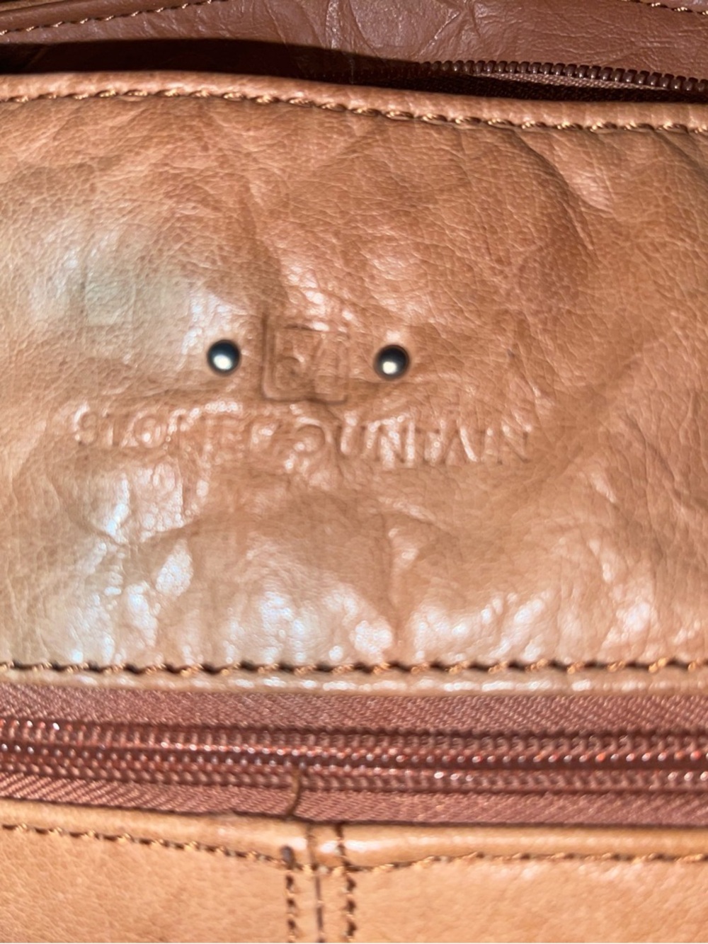 Stone Mountain Leather Shoulder bag - brown - Soft! - gently used! - Picture 9 of 12